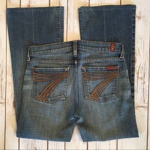 7FAM DOJO cropped bootcut jeans